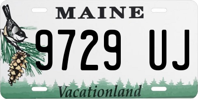 ME license plate 9729UJ