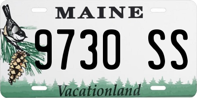 ME license plate 9730SS