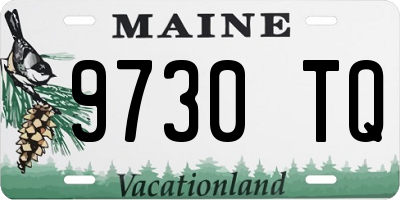 ME license plate 9730TQ