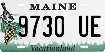 ME license plate 9730UE