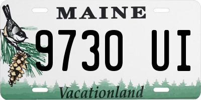 ME license plate 9730UI