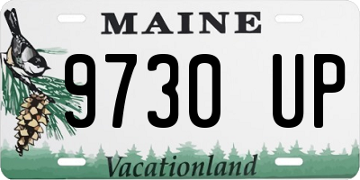 ME license plate 9730UP