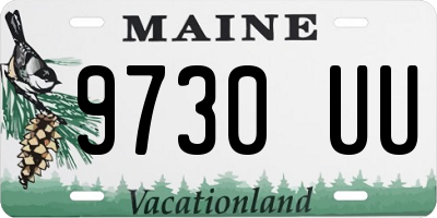 ME license plate 9730UU