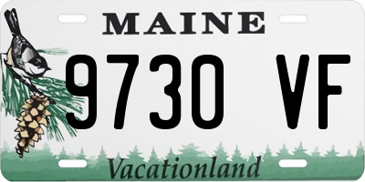 ME license plate 9730VF