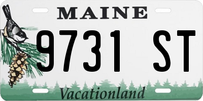 ME license plate 9731ST