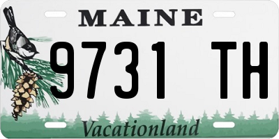 ME license plate 9731TH