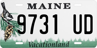 ME license plate 9731UD