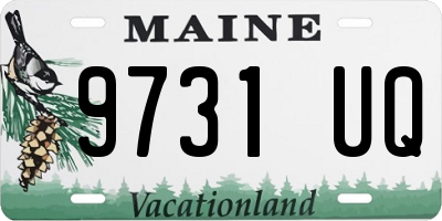 ME license plate 9731UQ