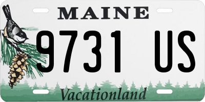 ME license plate 9731US