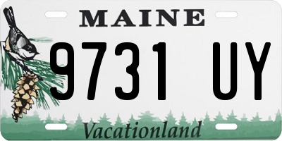 ME license plate 9731UY