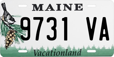 ME license plate 9731VA