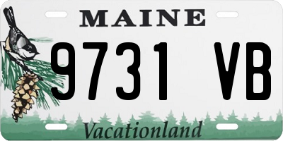 ME license plate 9731VB