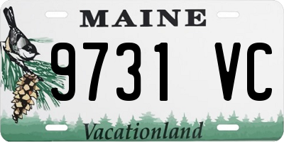 ME license plate 9731VC