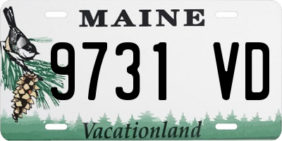 ME license plate 9731VD