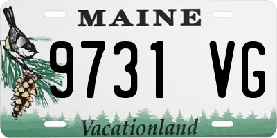 ME license plate 9731VG
