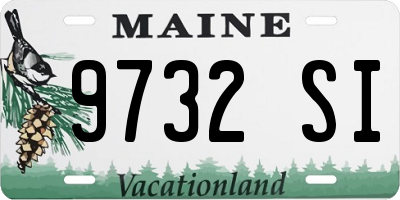 ME license plate 9732SI