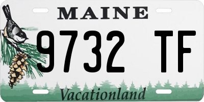 ME license plate 9732TF