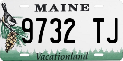 ME license plate 9732TJ
