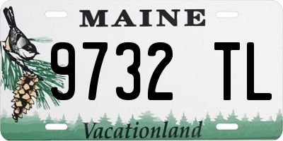 ME license plate 9732TL