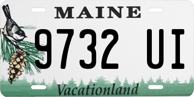 ME license plate 9732UI