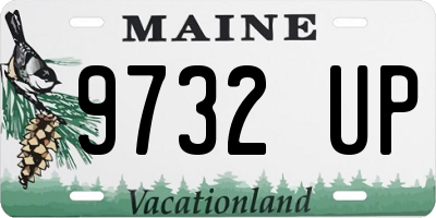 ME license plate 9732UP