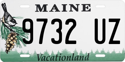 ME license plate 9732UZ