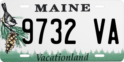ME license plate 9732VA