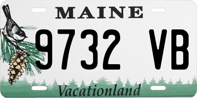 ME license plate 9732VB