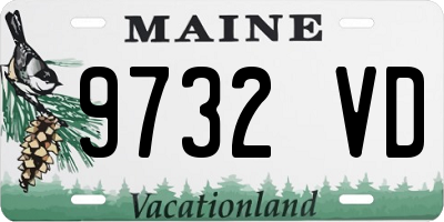 ME license plate 9732VD