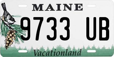 ME license plate 9733UB