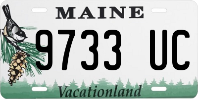 ME license plate 9733UC