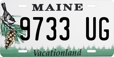 ME license plate 9733UG