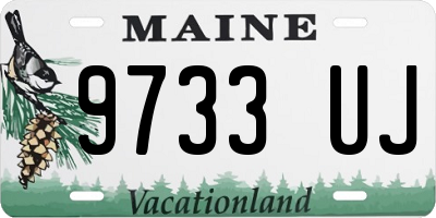 ME license plate 9733UJ