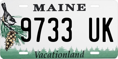 ME license plate 9733UK