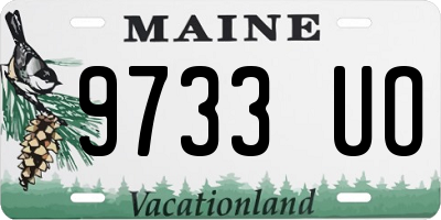 ME license plate 9733UO