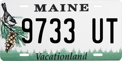 ME license plate 9733UT