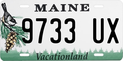 ME license plate 9733UX
