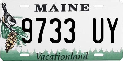 ME license plate 9733UY