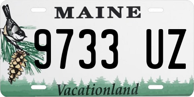 ME license plate 9733UZ
