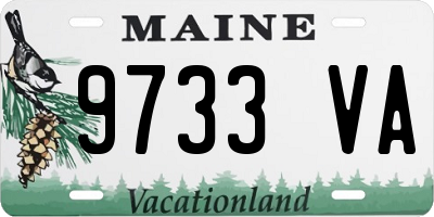 ME license plate 9733VA
