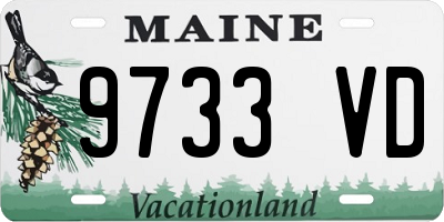 ME license plate 9733VD