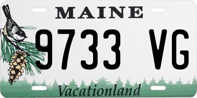 ME license plate 9733VG
