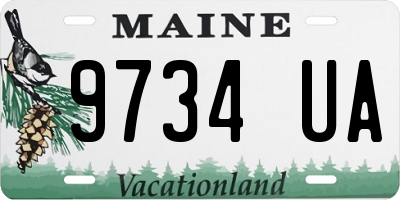 ME license plate 9734UA