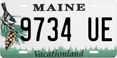 ME license plate 9734UE