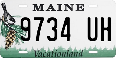 ME license plate 9734UH