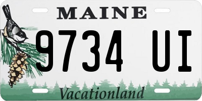 ME license plate 9734UI
