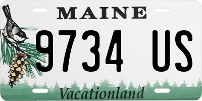 ME license plate 9734US