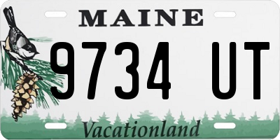 ME license plate 9734UT