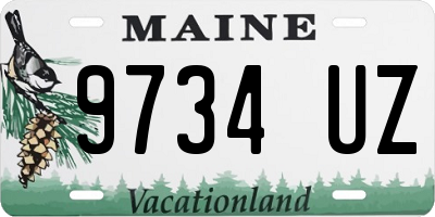ME license plate 9734UZ