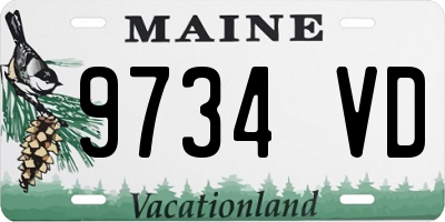 ME license plate 9734VD